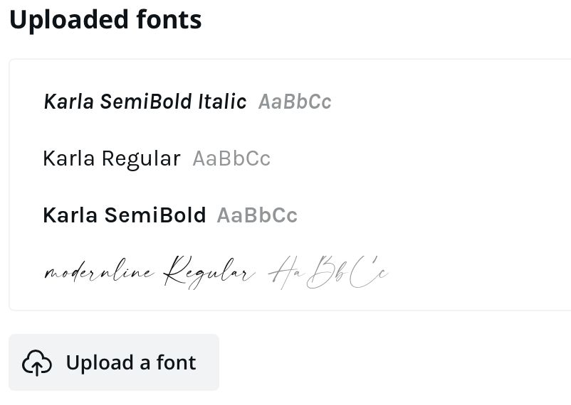 Uploading Custom Fonts to Canva Account